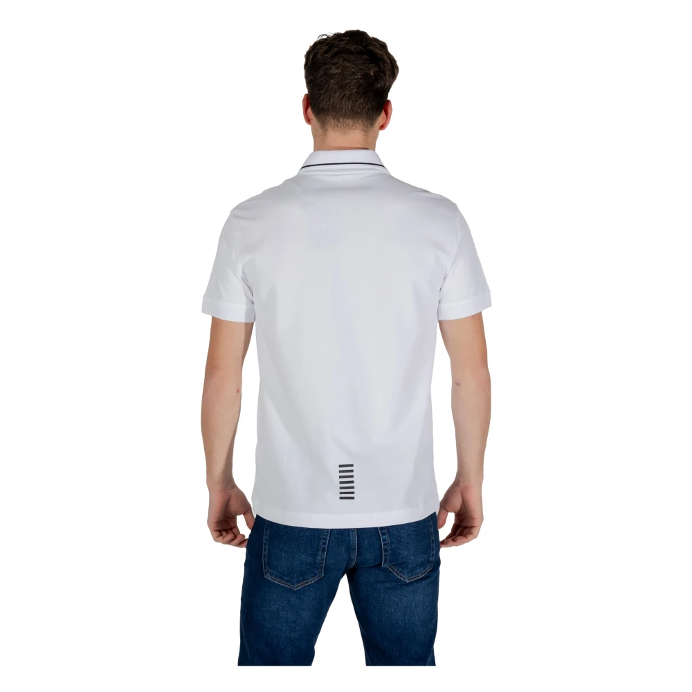Emporio Armani EA7 Polo Korte Mouw Lente Zomer Collectie White Heren