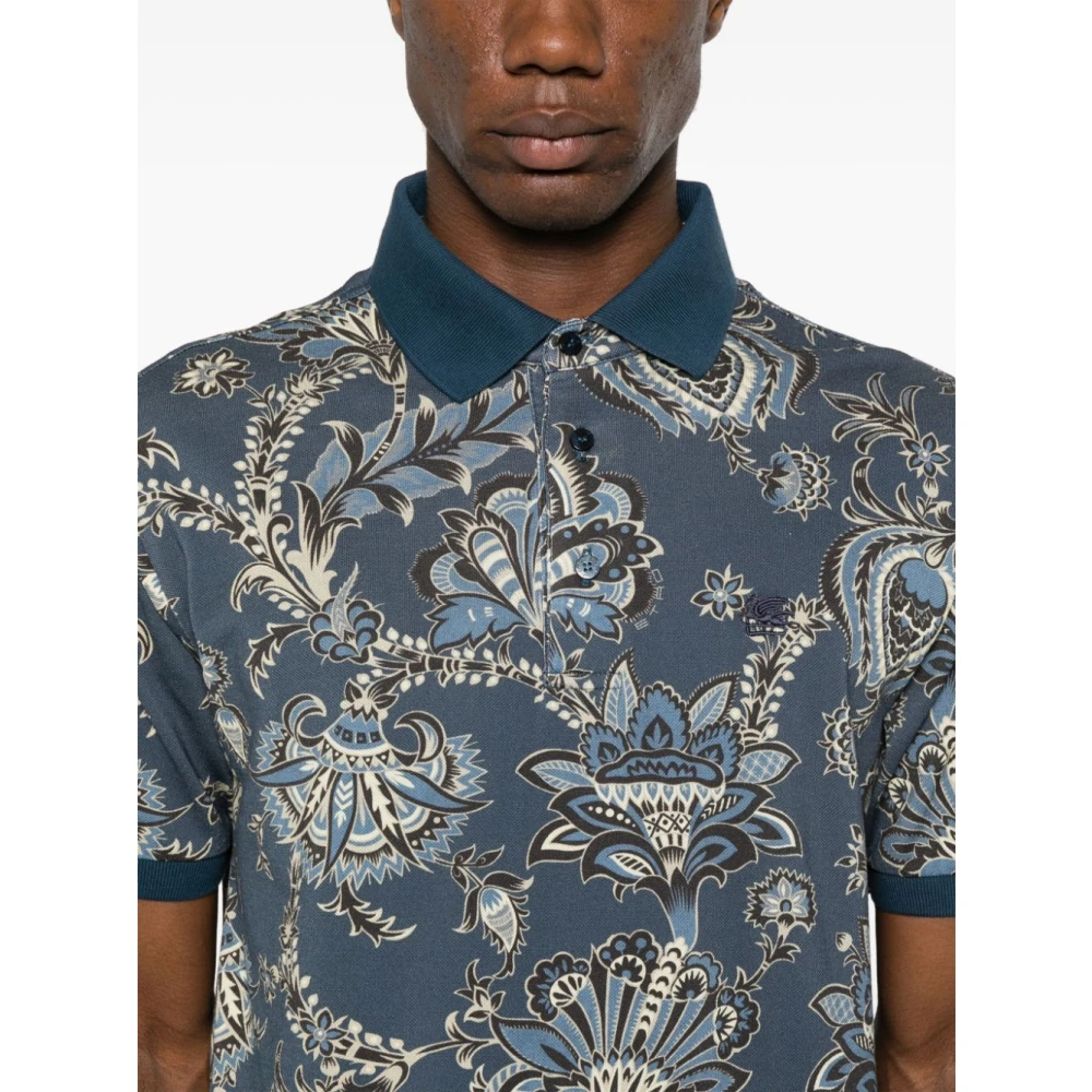 ETRO Rode Polo Roma T-shirts en Polos Multicolor Heren