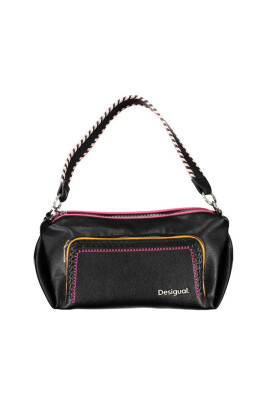 black-polyethylene-handbag-with-shoulder-strap