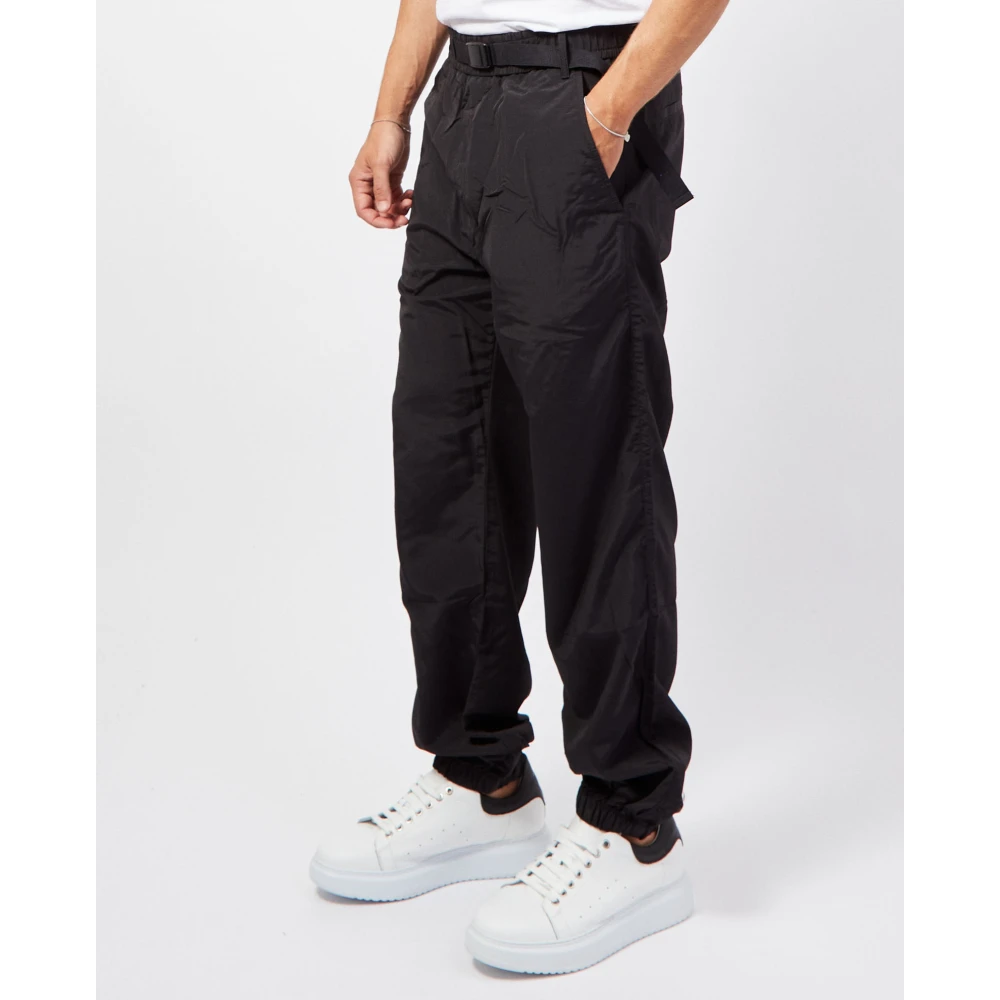 Hugo Boss Elastische Bodem Ottoman Broek Zwart Black Heren