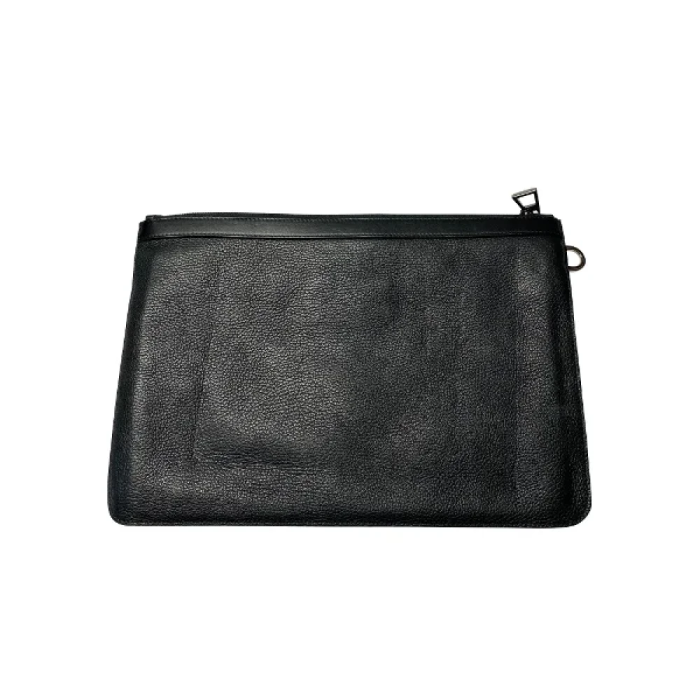 Jimmy Choo Pre-owned Leather clutches Black Dames