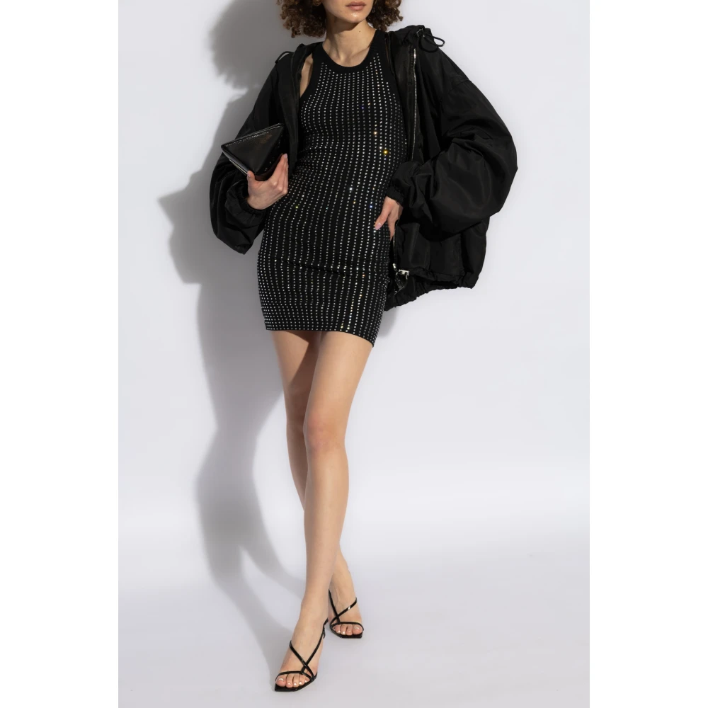 The Attico Jurk met decoratieve afwerking Black Dames