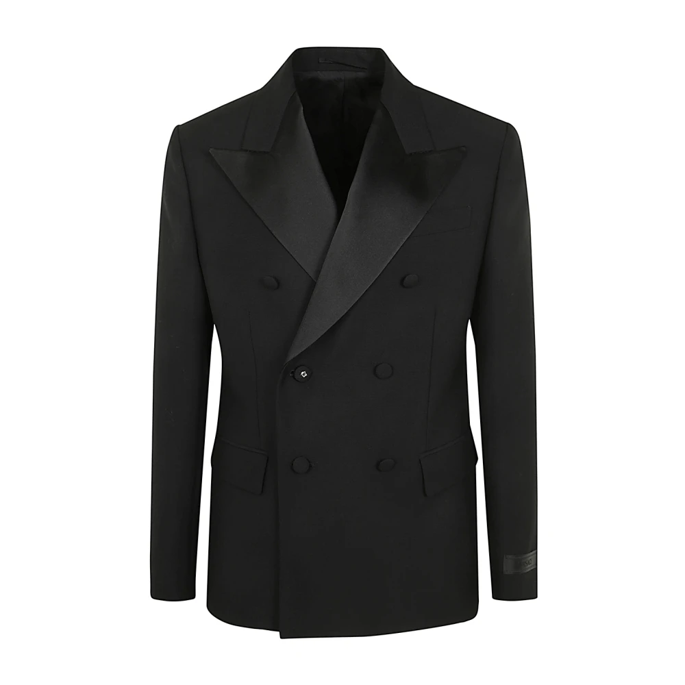Versace Zwarte Avondjas Black Heren