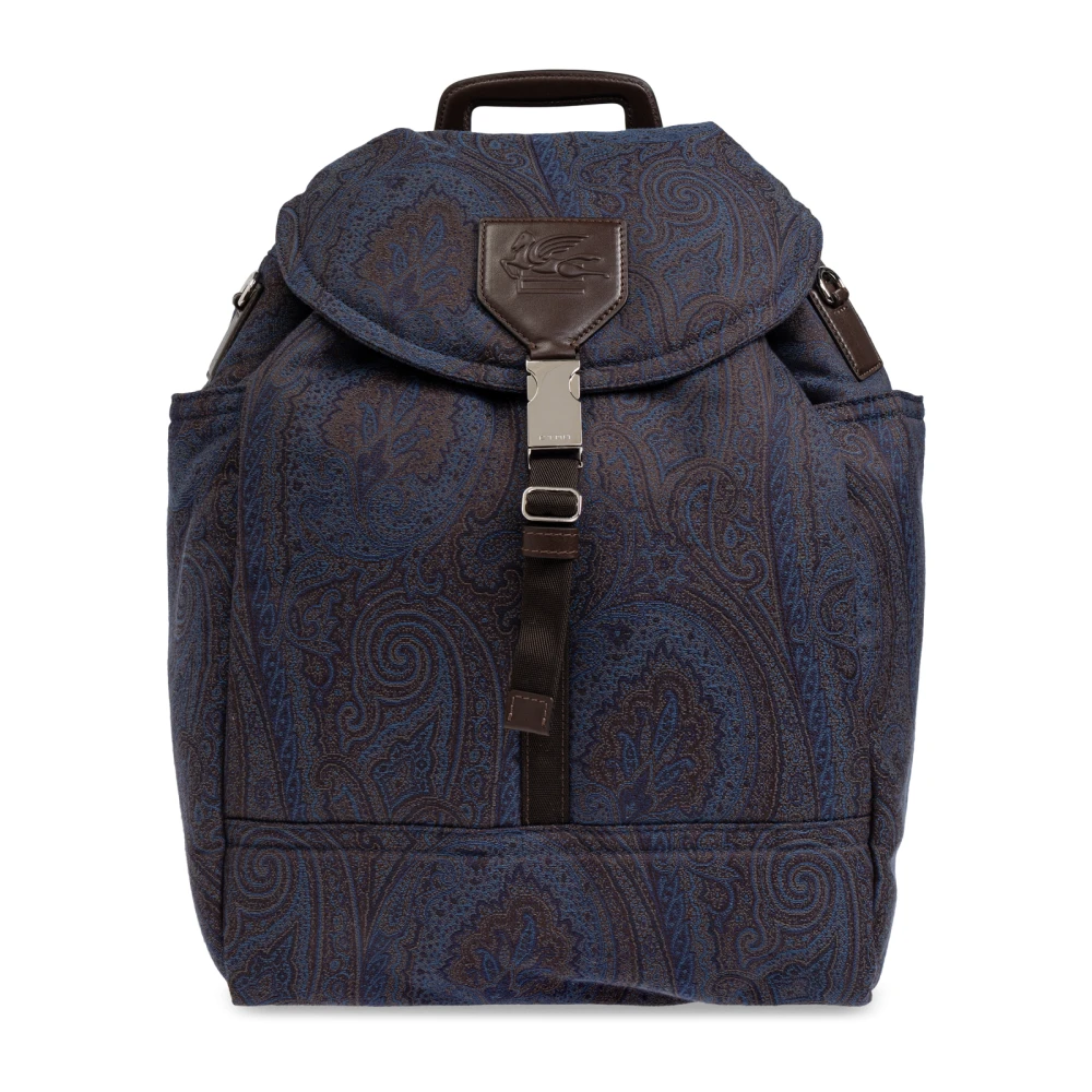 ETRO Rugzak met 'paisley' motief Blue Heren
