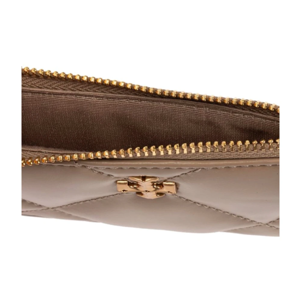 TORY BURCH Diamantgestikte leren crossbodytas Beige Dames