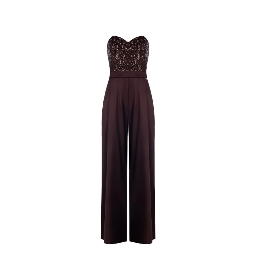 RINASCIMENTO Elegante Jumpsuit Wintercollectie Brown Dames