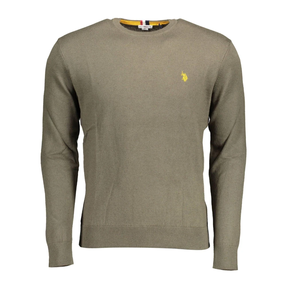 U.s. Polo Assn. Grön Round-Neck Knitwear