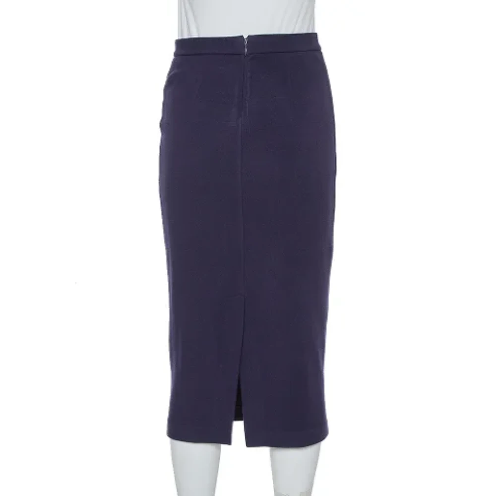 Armani Pre-owned Knit bottoms Blue Dames