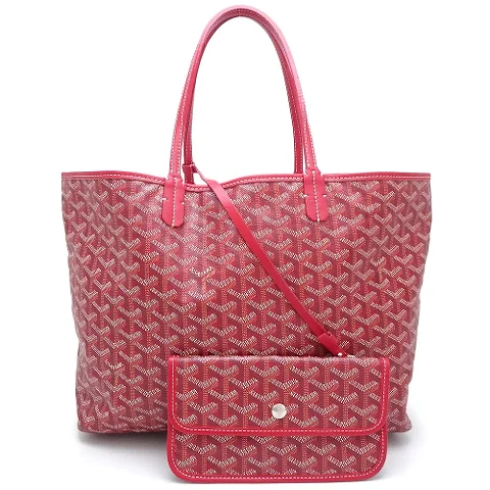 Goyard Vintage Pre-owned Canvas handbags Red Dames