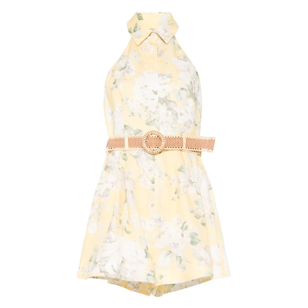 Zimmermann Halter Playsuit in Acacia Stijl Multicolor Dames