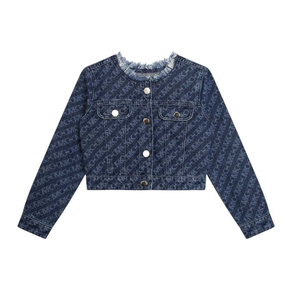 Michael Kors Women's Blue Mk Empire Jeans Jacket