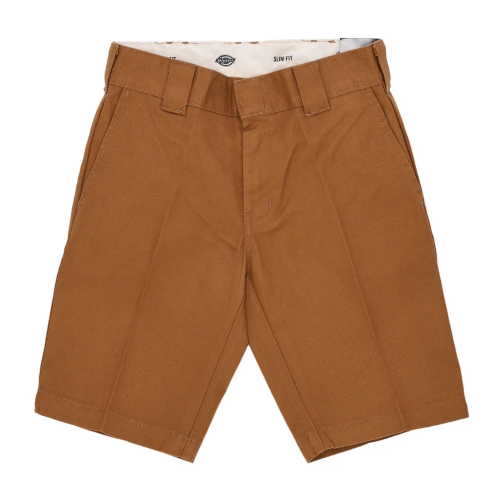 Dickies Gestructureerde Stof Heren Shorts Bruin Brown Heren