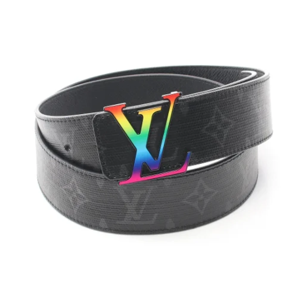 Louis Vuitton Vintage Pre-owned Leather belts Black Dames
