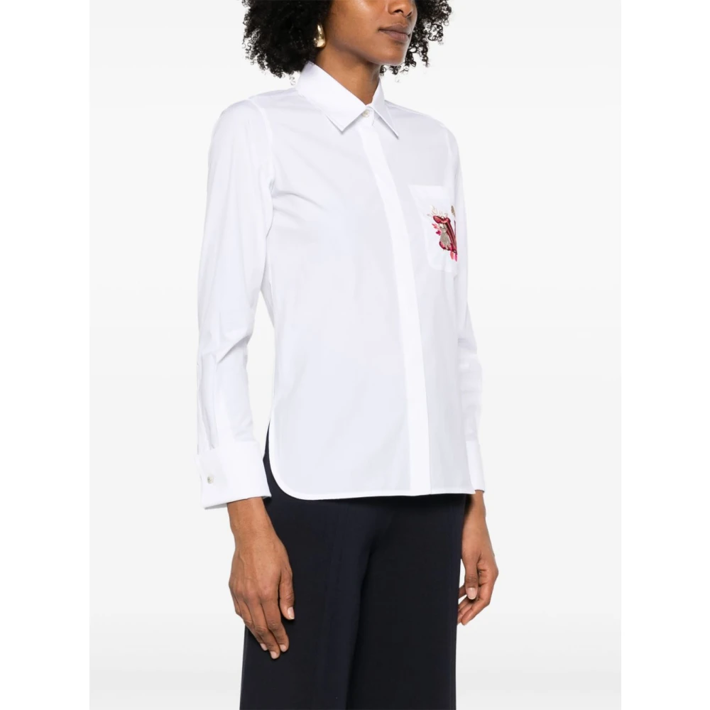 Max Mara Wit Overhemd met Borstzak White Dames