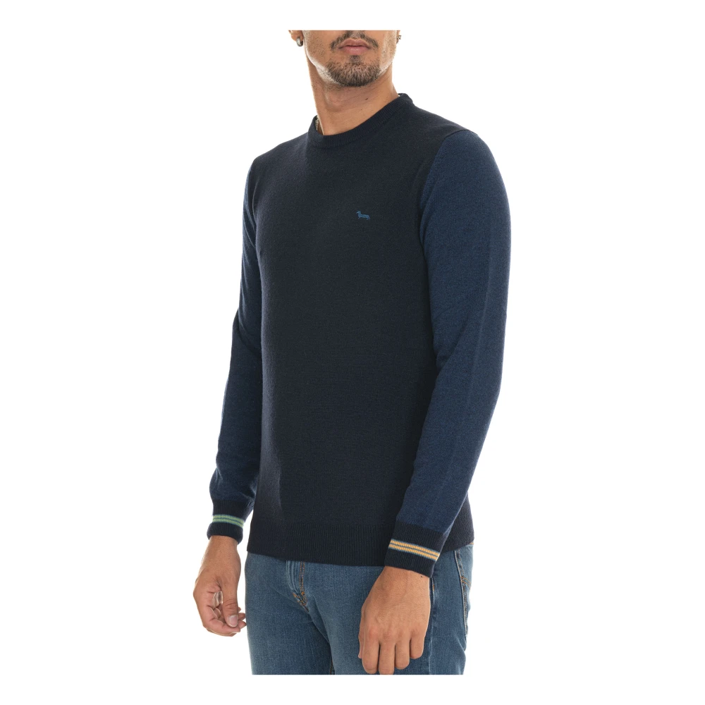 Harmont & Blaine Stijlvolle Gebreide Trui voor Mannen Blue Heren