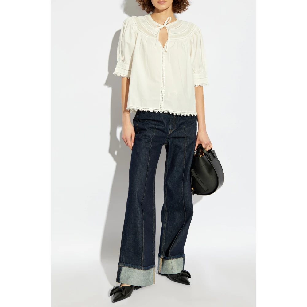 Ulla Johnson Top Dylan Beige Dames