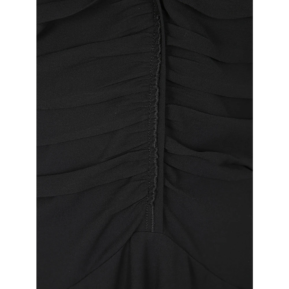 N21 Zwarte Midi Jurk Elegante Stijl Black Dames
