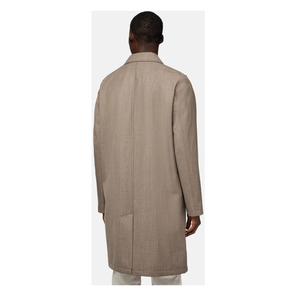 Boggi Milano Peacoat van technische wol Blue Heren
