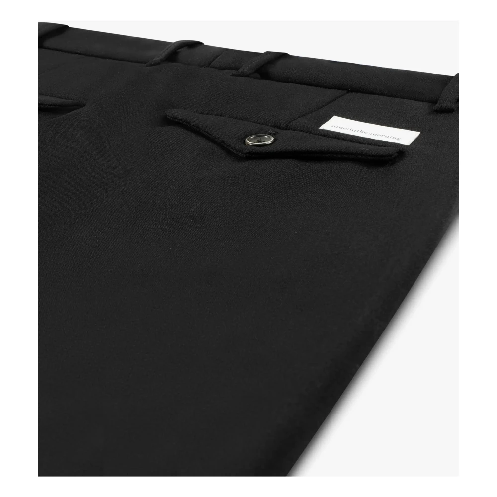 Nine In The Morning Blauwe Tech Wol Chino Broek Black Heren