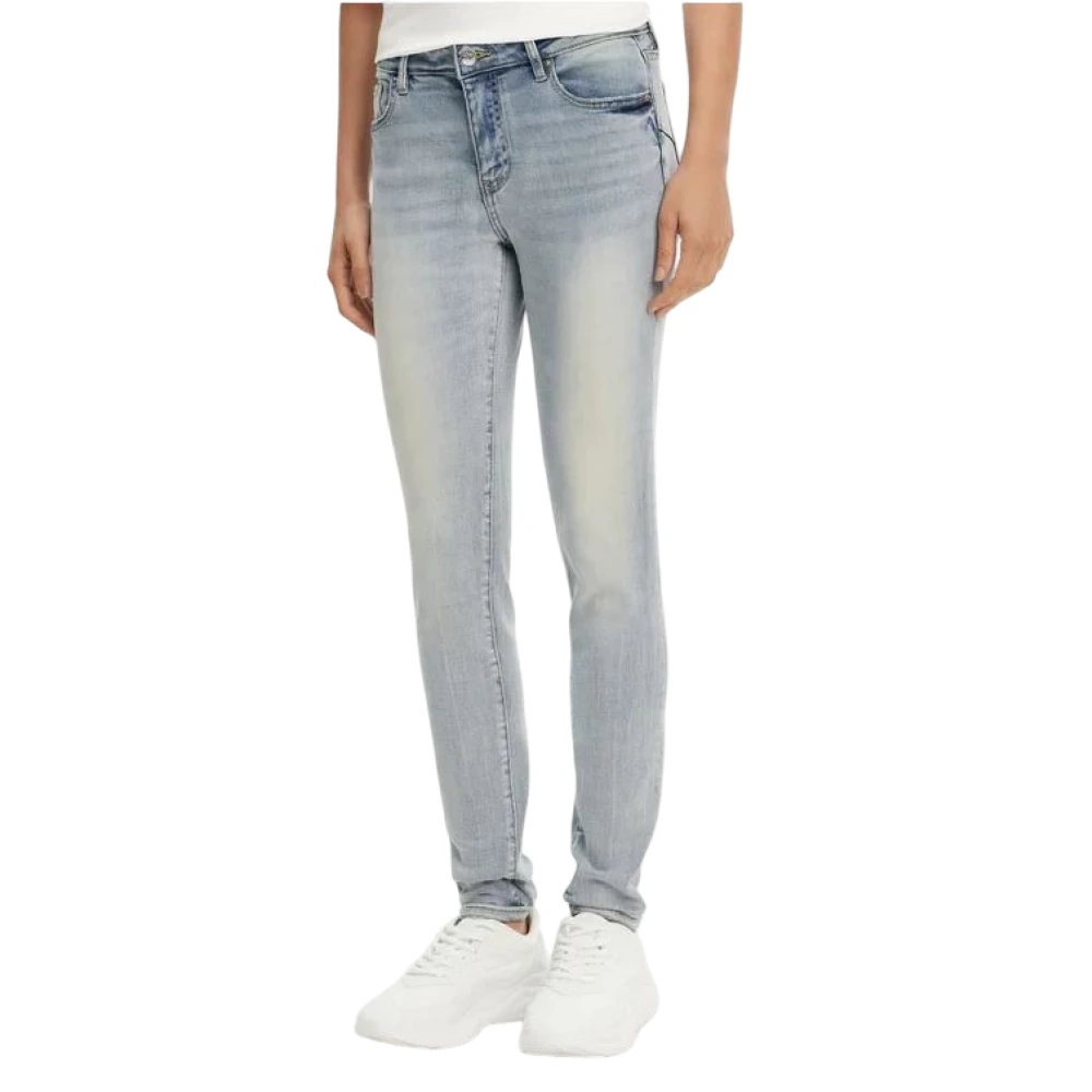 Armani Exchange Donna Blu Jeans Super Skinny In Denim Stretch