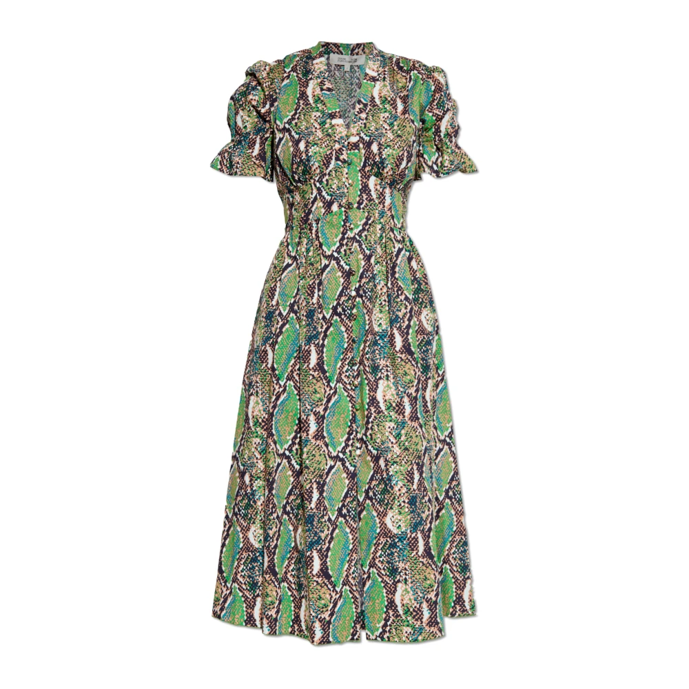 Diane Von Furstenberg Multicolor Dress Erica - Female - Midi Dresses - Xs - Dresses