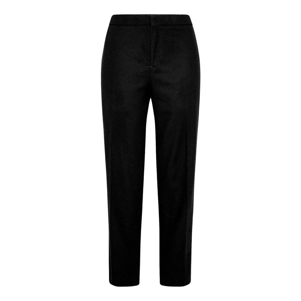 Philippe Model Women's Black Straight Trousers - Straight Trousers - S - Trousers