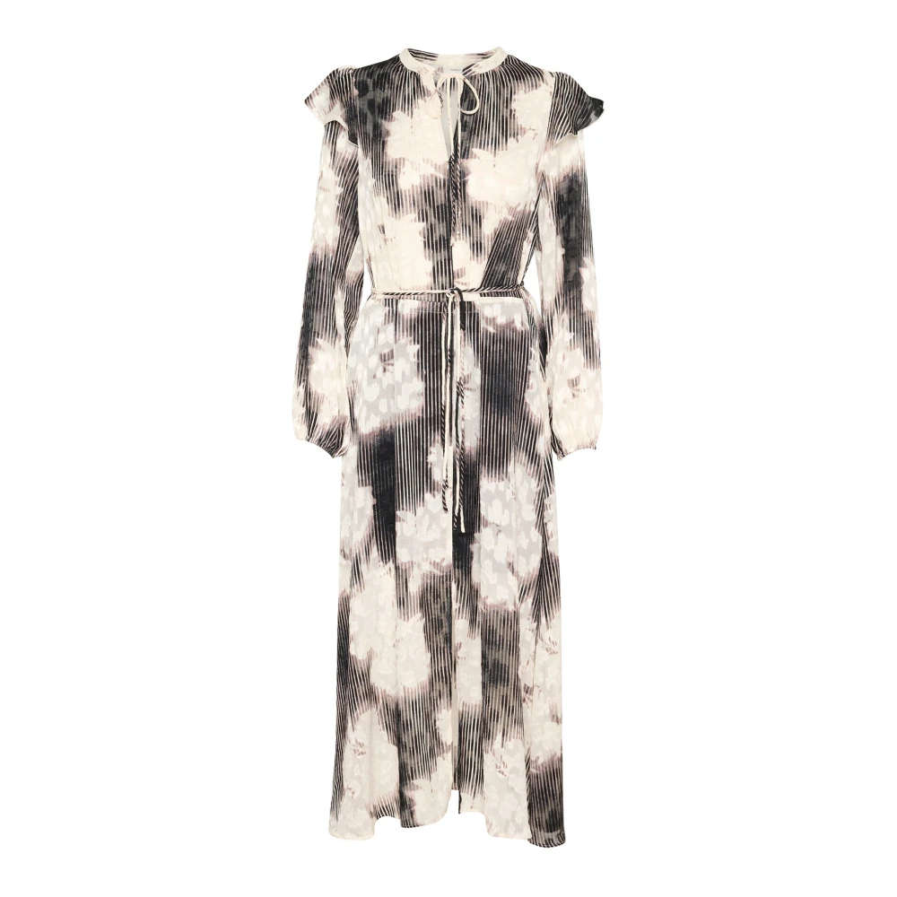 InWear Bloemen Lange Jurk met V-hals Multicolor Dames