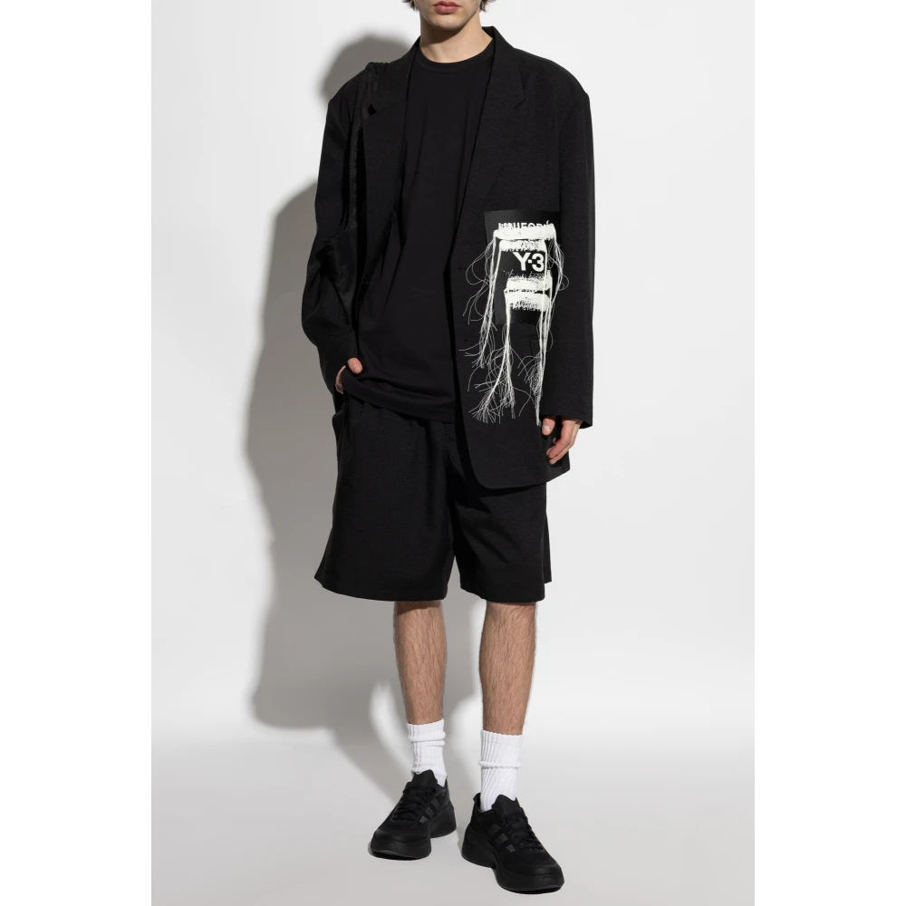 Y-3 Lange mouwen T-shirt Black Heren