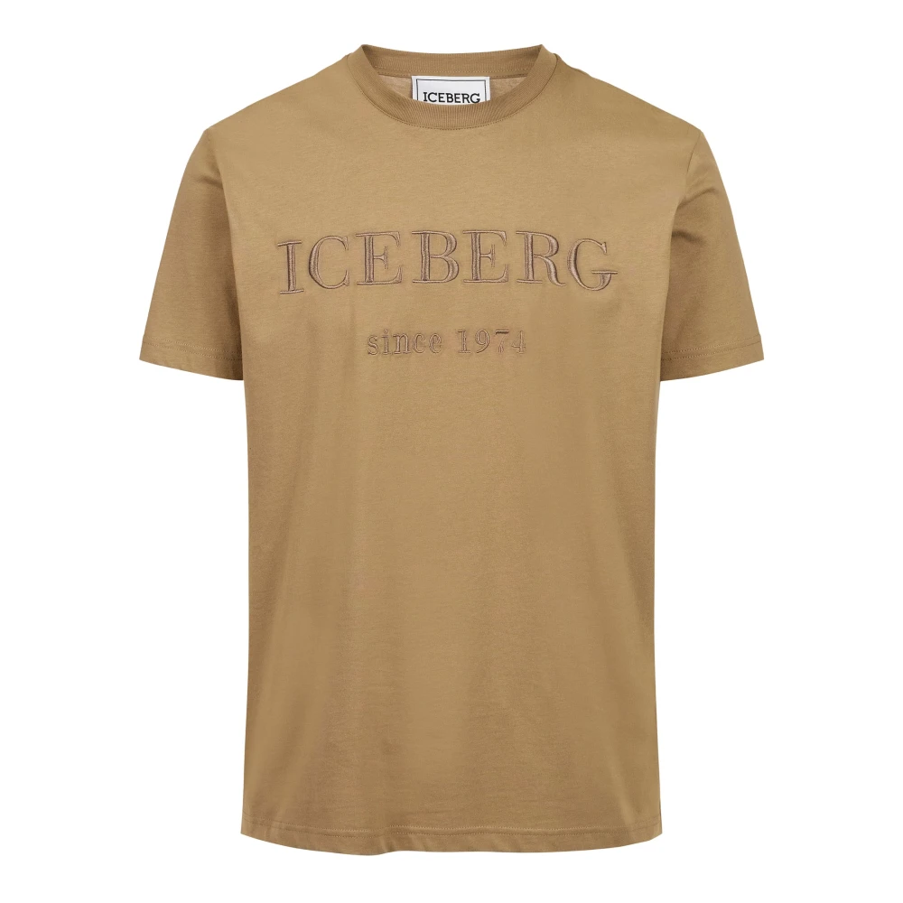 Iceberg - Tops > T-Shirts - Beige - Iceberg - Modalova