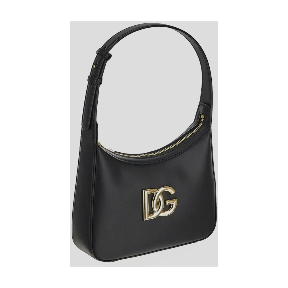 Dolce & Gabbana Leren Schoudertas Black Dames