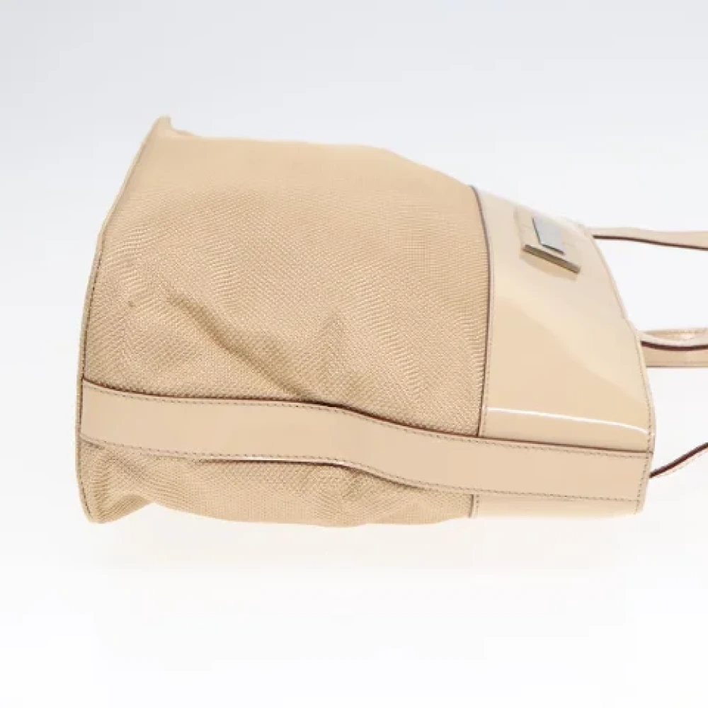 Celine Vintage Pre-owned Canvas handbags Beige Dames