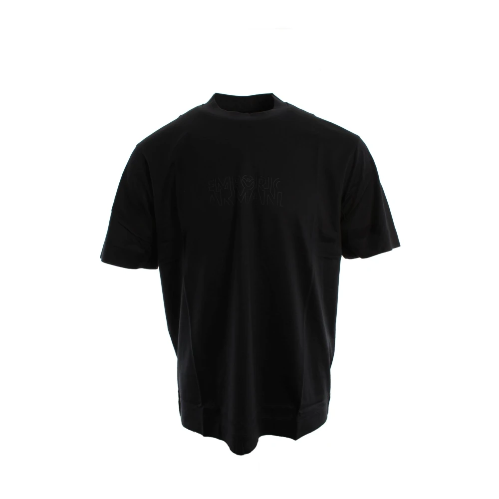 Armani Mannelijk Blauw Tops Heren, L, Katoen, T-Shirt