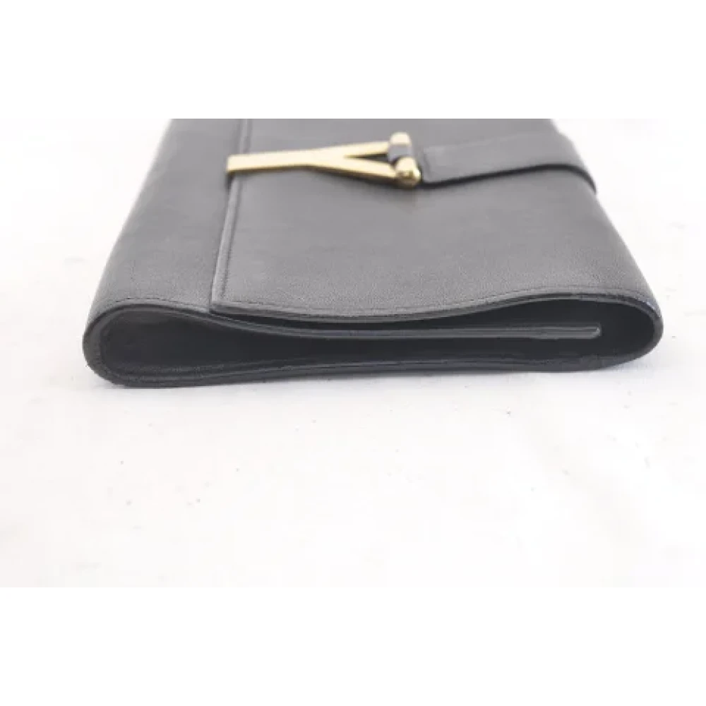 Yves Saint Laurent Vintage Pre-owned Leather clutches Black Dames