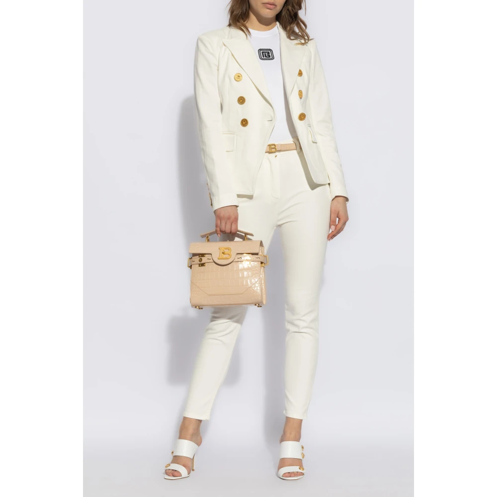 Balmain Top met logo White Dames