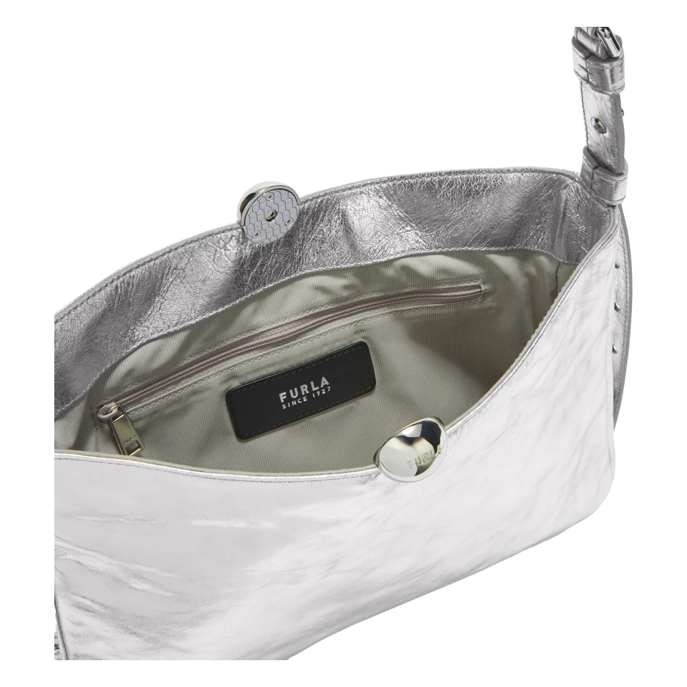 Furla Sfera Soft Schoudertas M Gray Dames