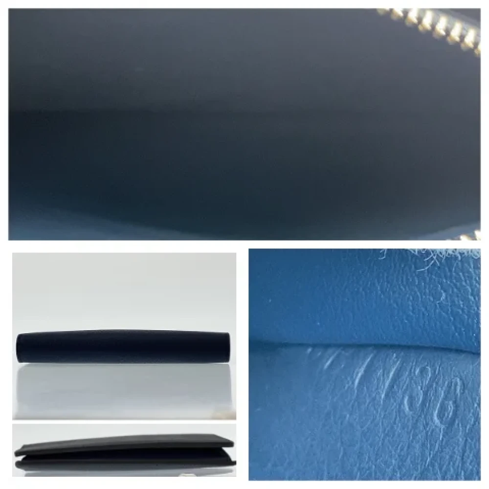 Louis Vuitton Vintage Pre-owned Leather wallets Blue Heren