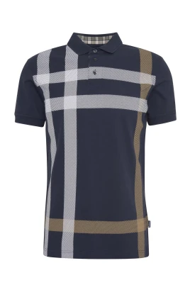 Tartan Polo Shirt Navy & Pine