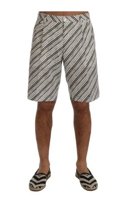 Randiga Casual Shorts med Logodetaljer