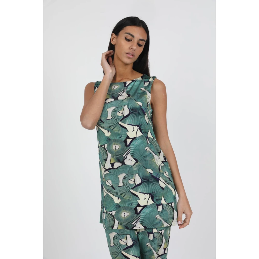 Alpha Studio Stijlvolle Casacca voor vrouwen Green Dames