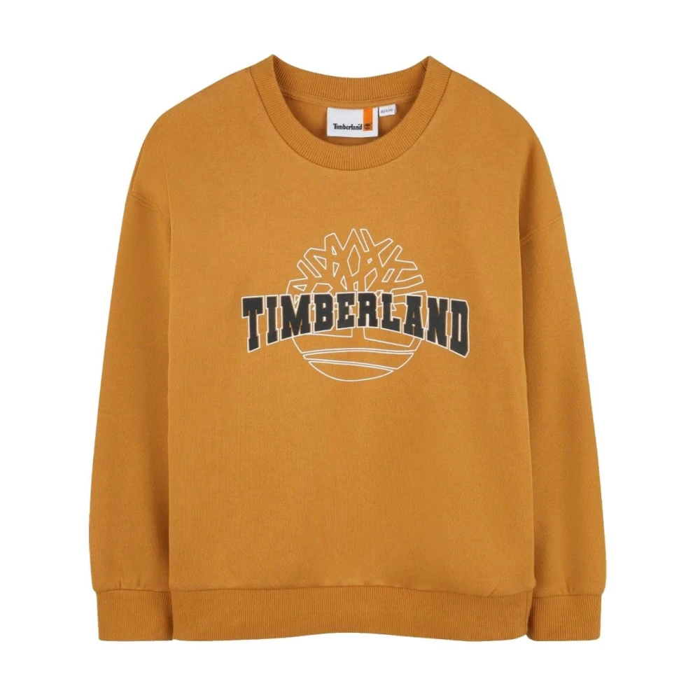 Timberland Yellow Vibrant Ochre Sweatshirt - Male - Kids Sweatshirts - 16 Y - Kids