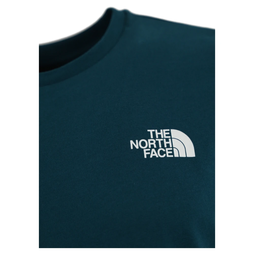 The North Face Heren Bedrukt Katoenen T-shirt Blue Heren