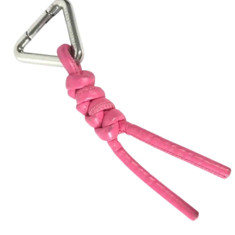 Bottega Veneta Vintage Pre-owned Leather key-holders Pink Dames