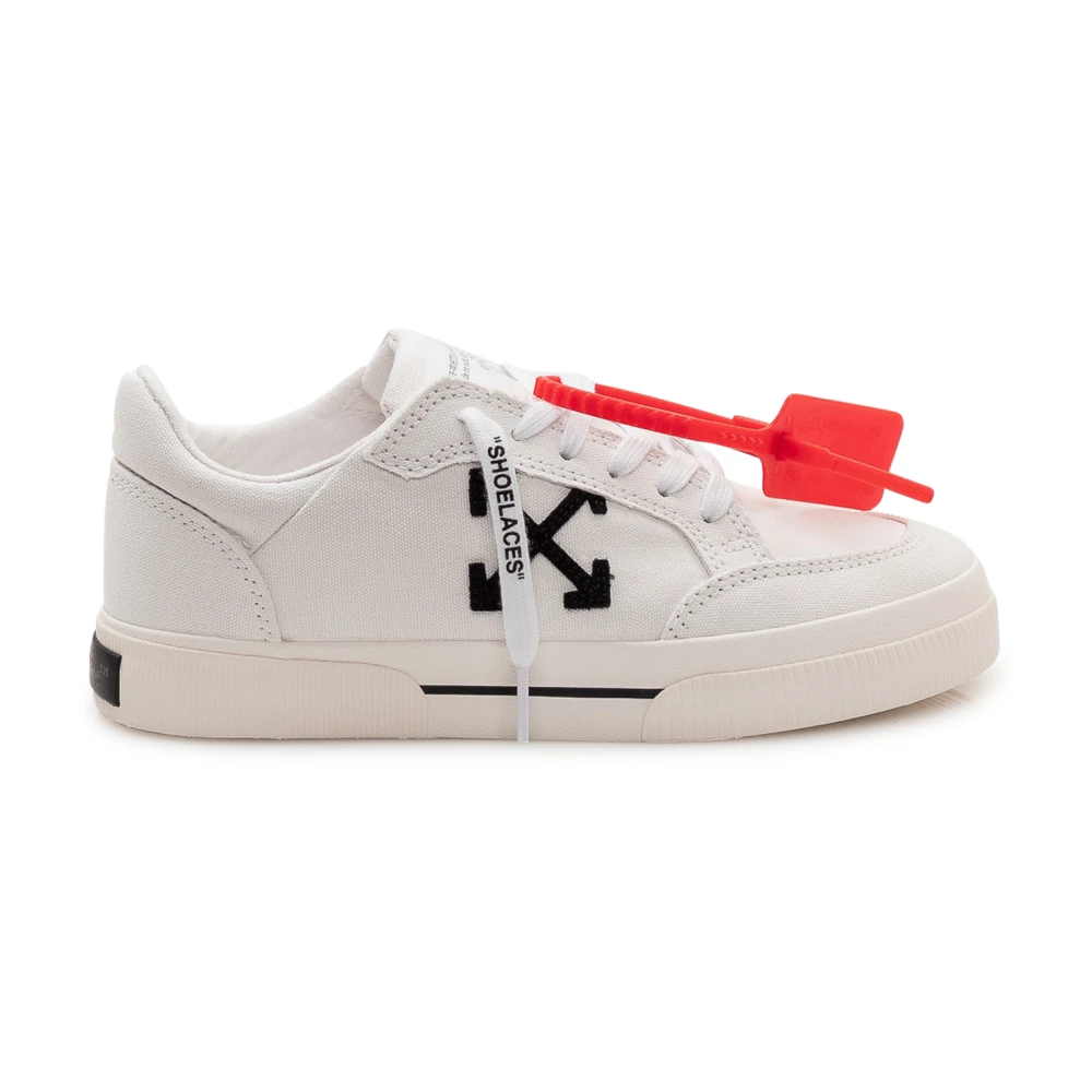 Off Lage Canvas Sneakers Dames Schoenen Wit