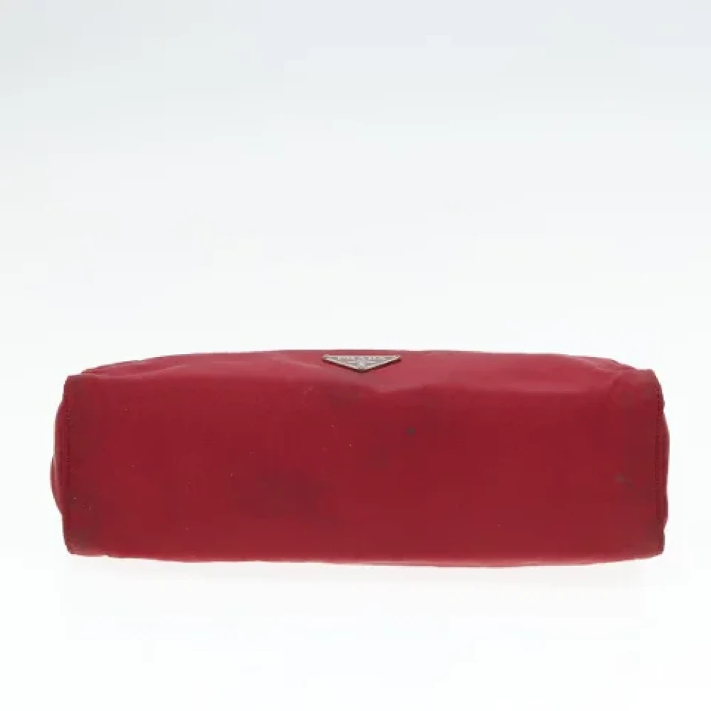 Prada Vintage Pre-owned Nylon pouches Red Dames