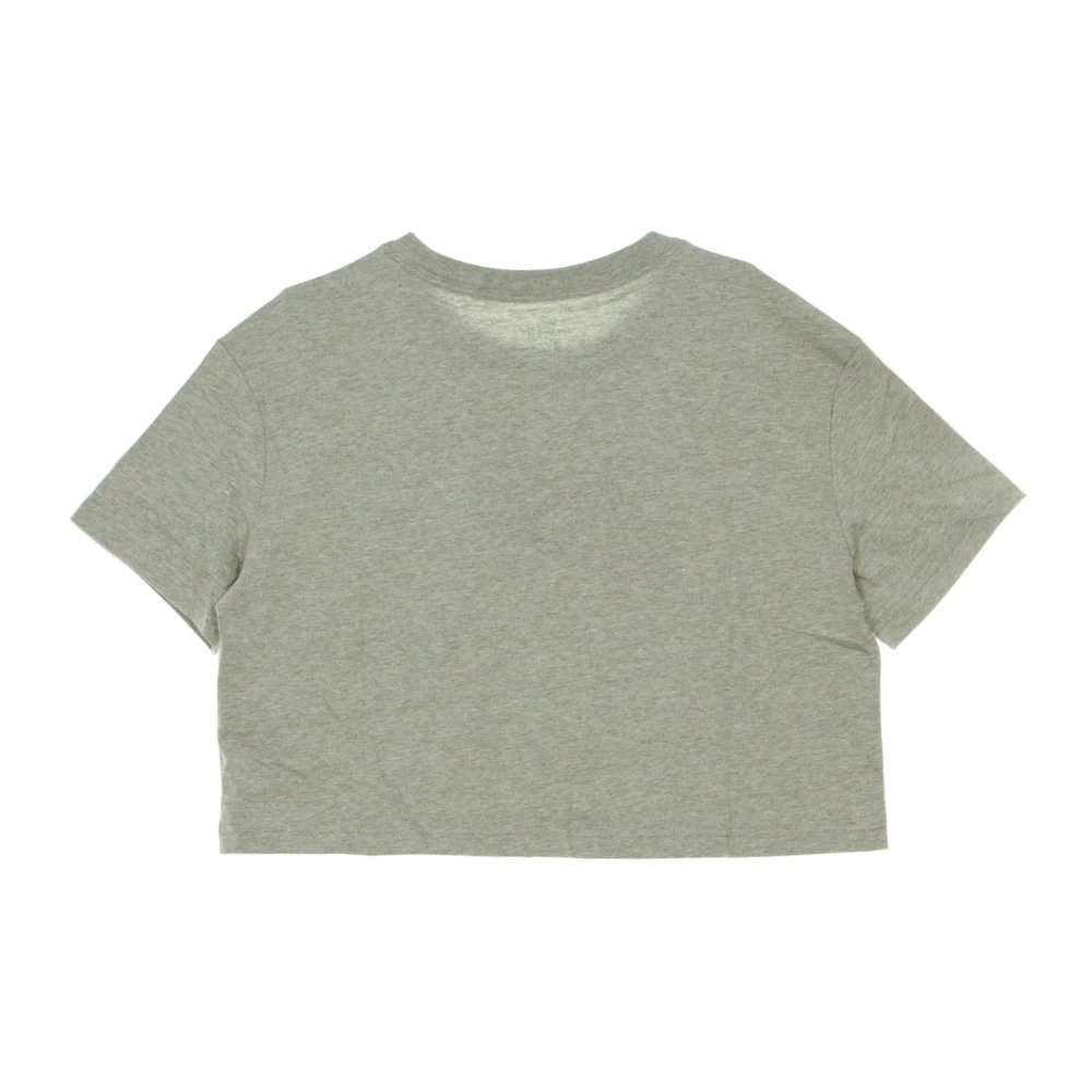 Nike Essential Crop Icon T-Shirt Gray Dames