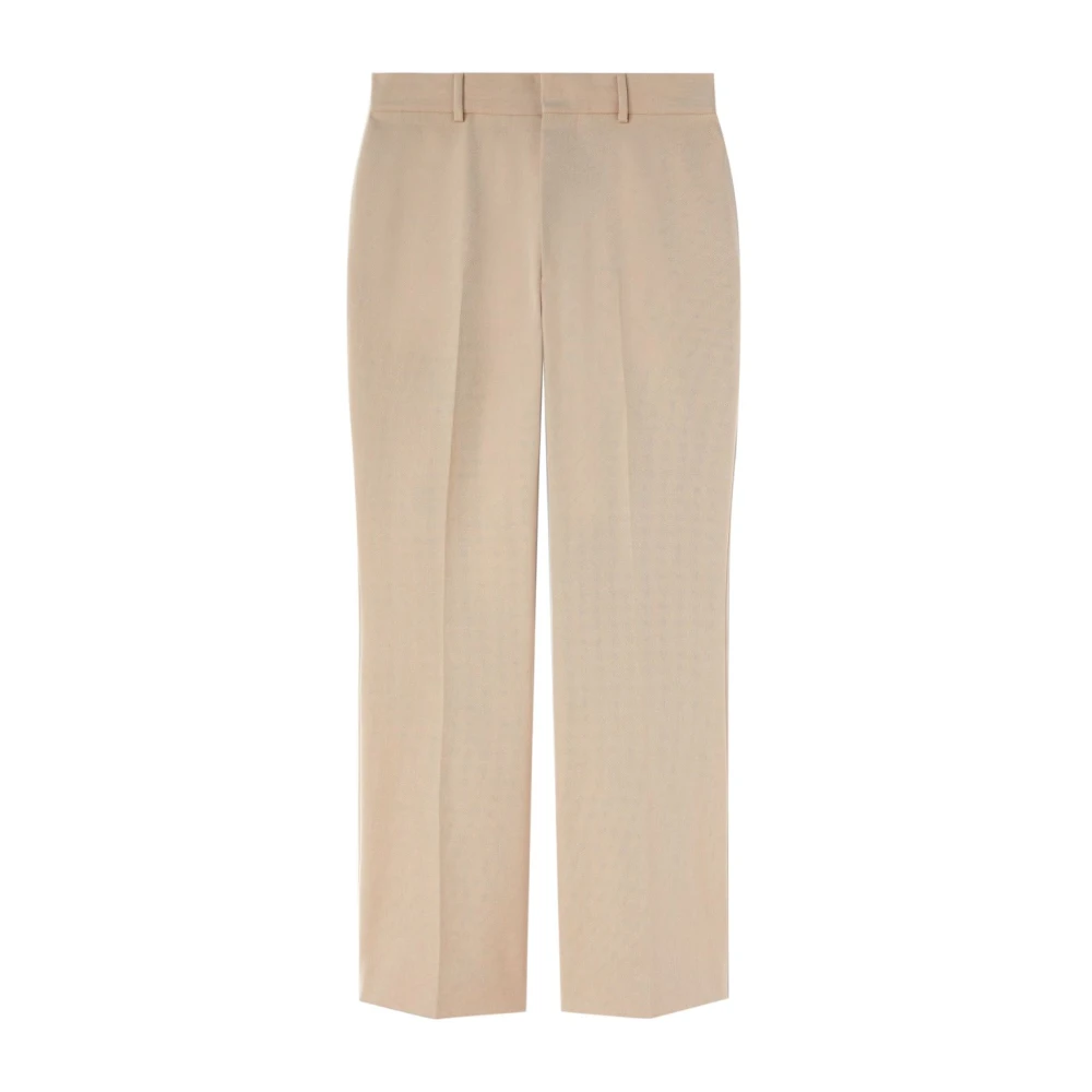 Palm Angels Wide Trousers, Male, S, Retro Flare Tailored Trousers Beige
