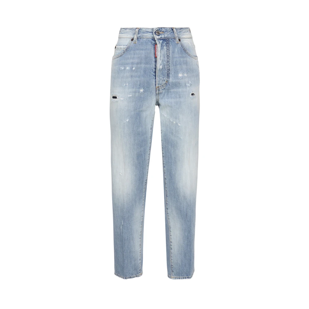 Dsquared2 Blue Stylish Loose-Fit Jeans - Female - Loose Fit Jeans - S - Jeans