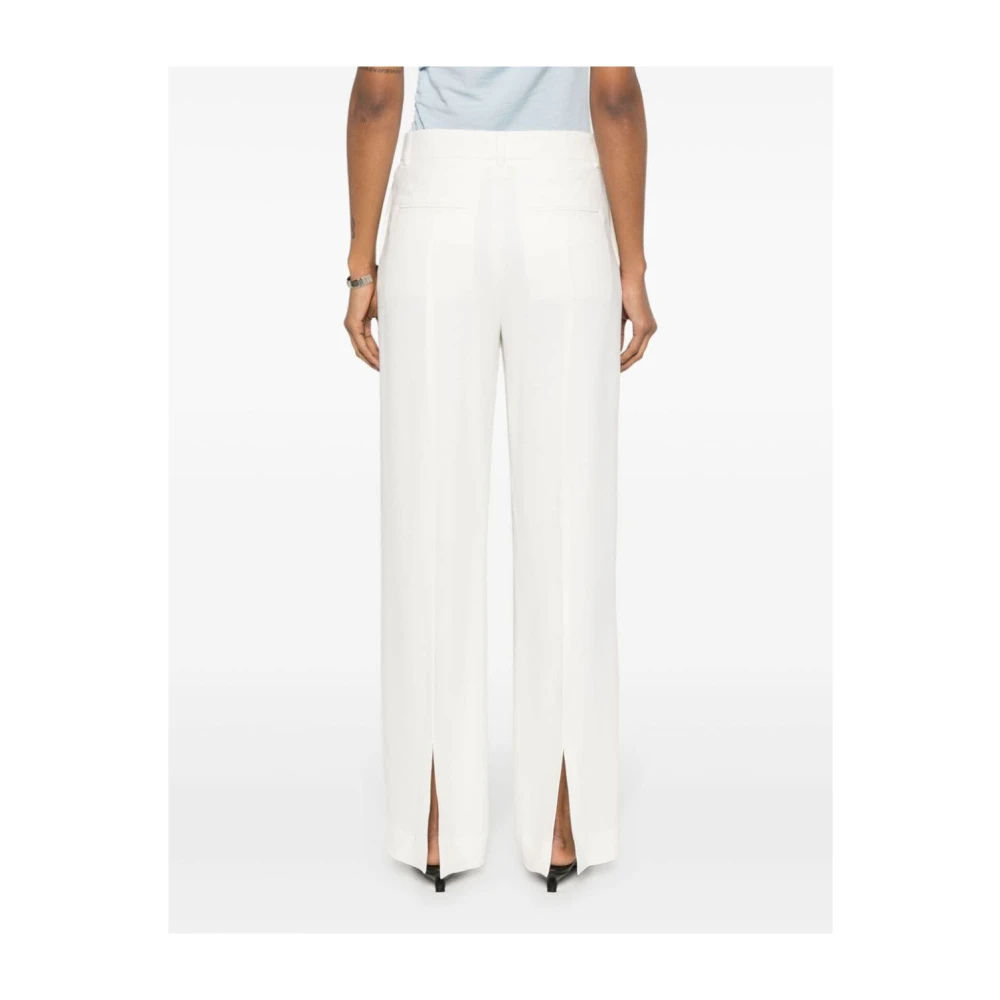 TotêMe Relaxte witte rechte broek White Dames