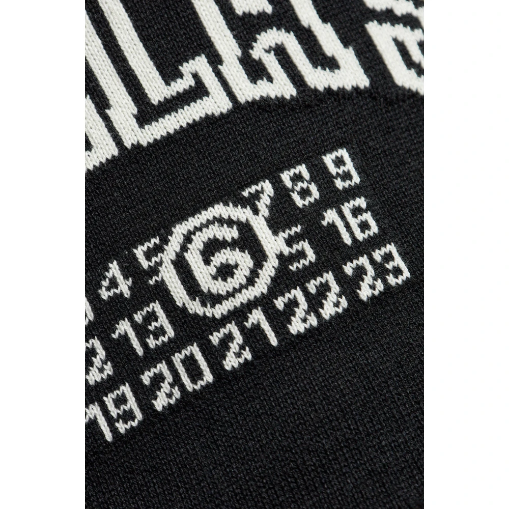 MM6 Maison Margiela Trui met logo Black Heren