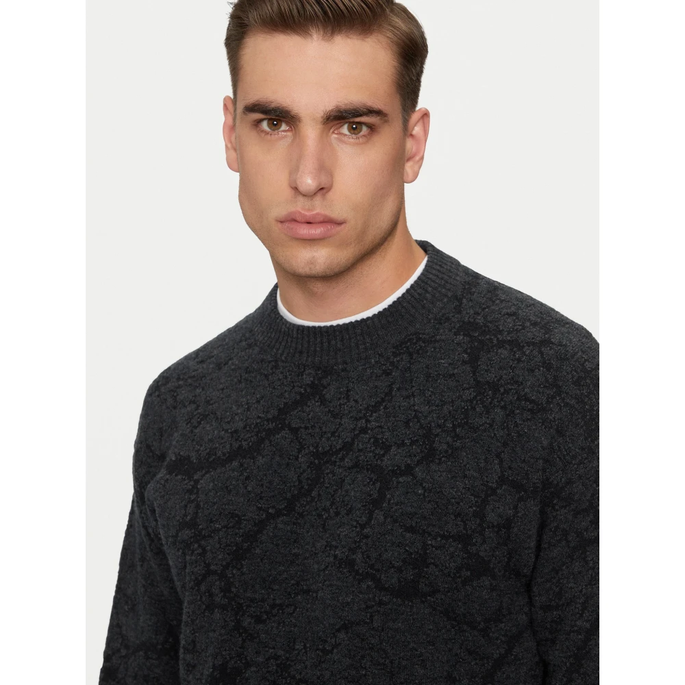 Hugo Boss Zwarte Sweater Collectie Black Heren